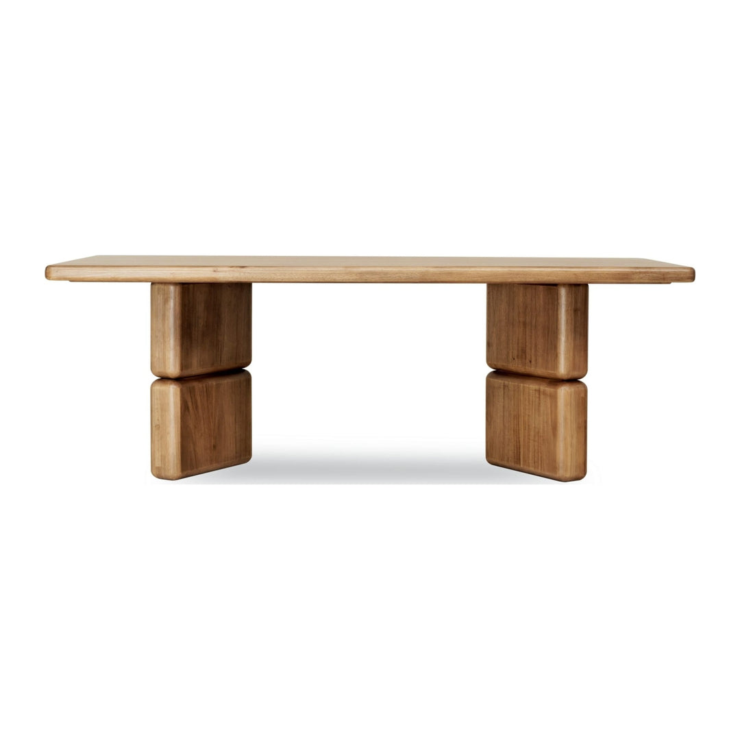 Nia Rectangular Dining Table by Modus in Lioness — product view on a white background