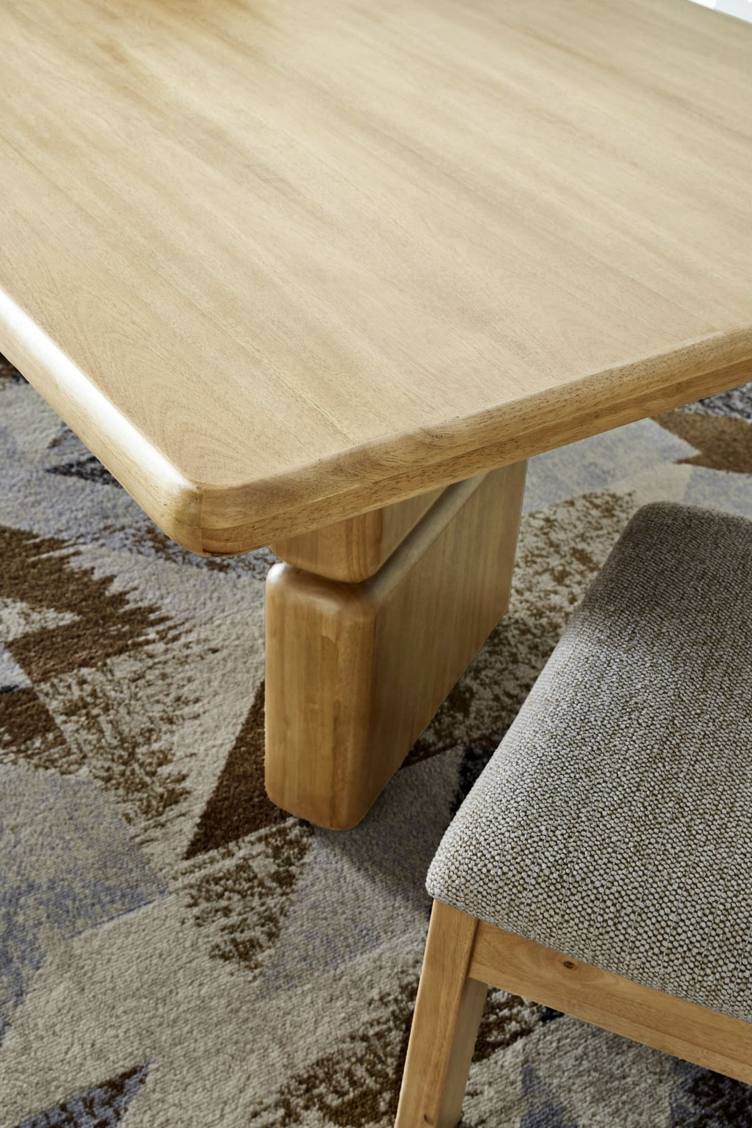 Nia Rectangular Dining Table in Lioness — lifestyle photo
