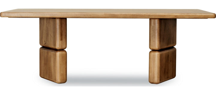 Nia Rectangular Dining Table in Lioness — product view on a white background