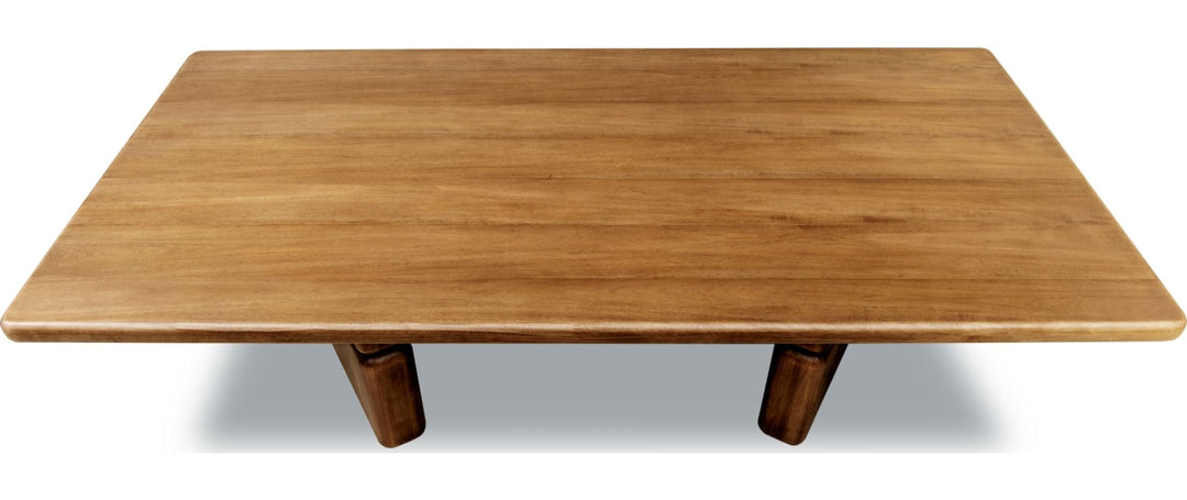 Nia Rectangular Dining Table in Lioness — product view on a white background