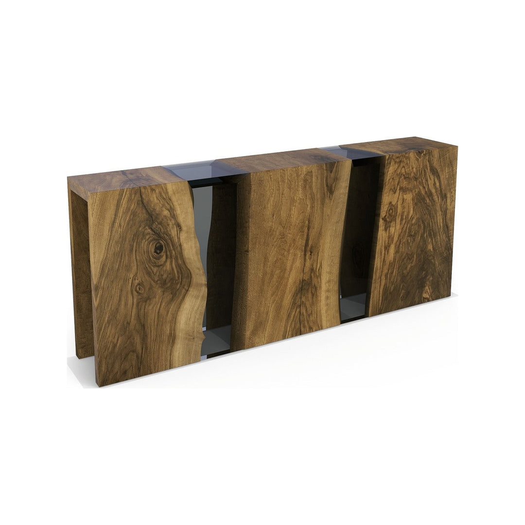 Niagara Waterfall Walnut Wood Console Arditi Collection