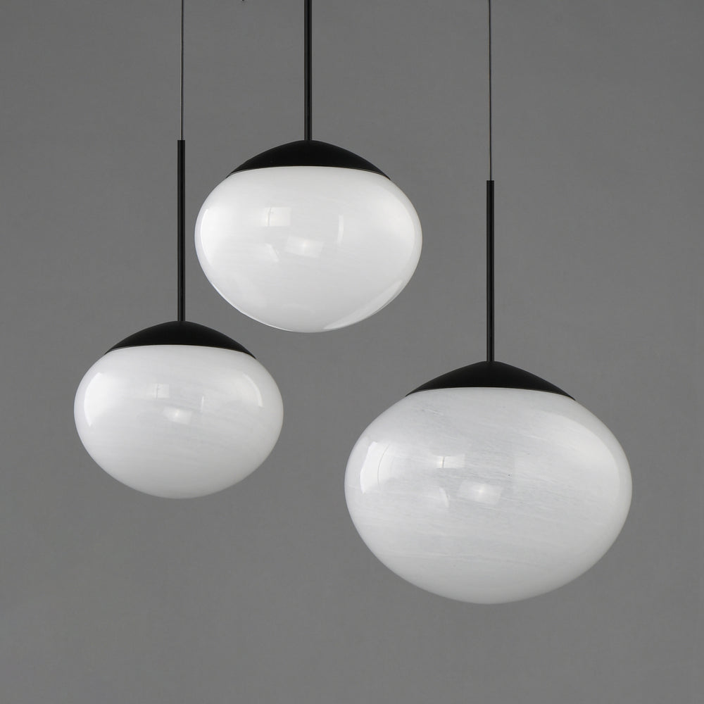 Nimbus LED 3-Light Pendant by ET2 Lighting, styled view 1
