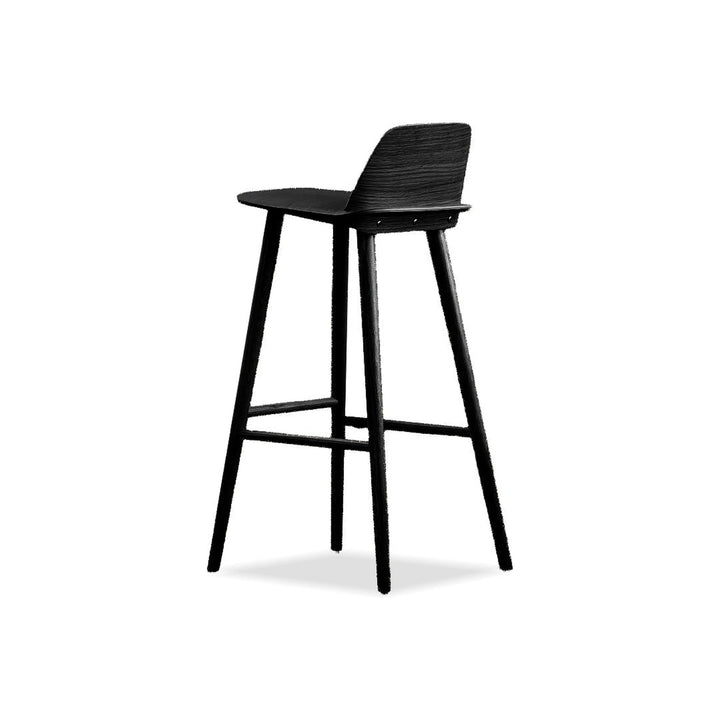 NISA Bar Stool in Black by Mobital — white cutout