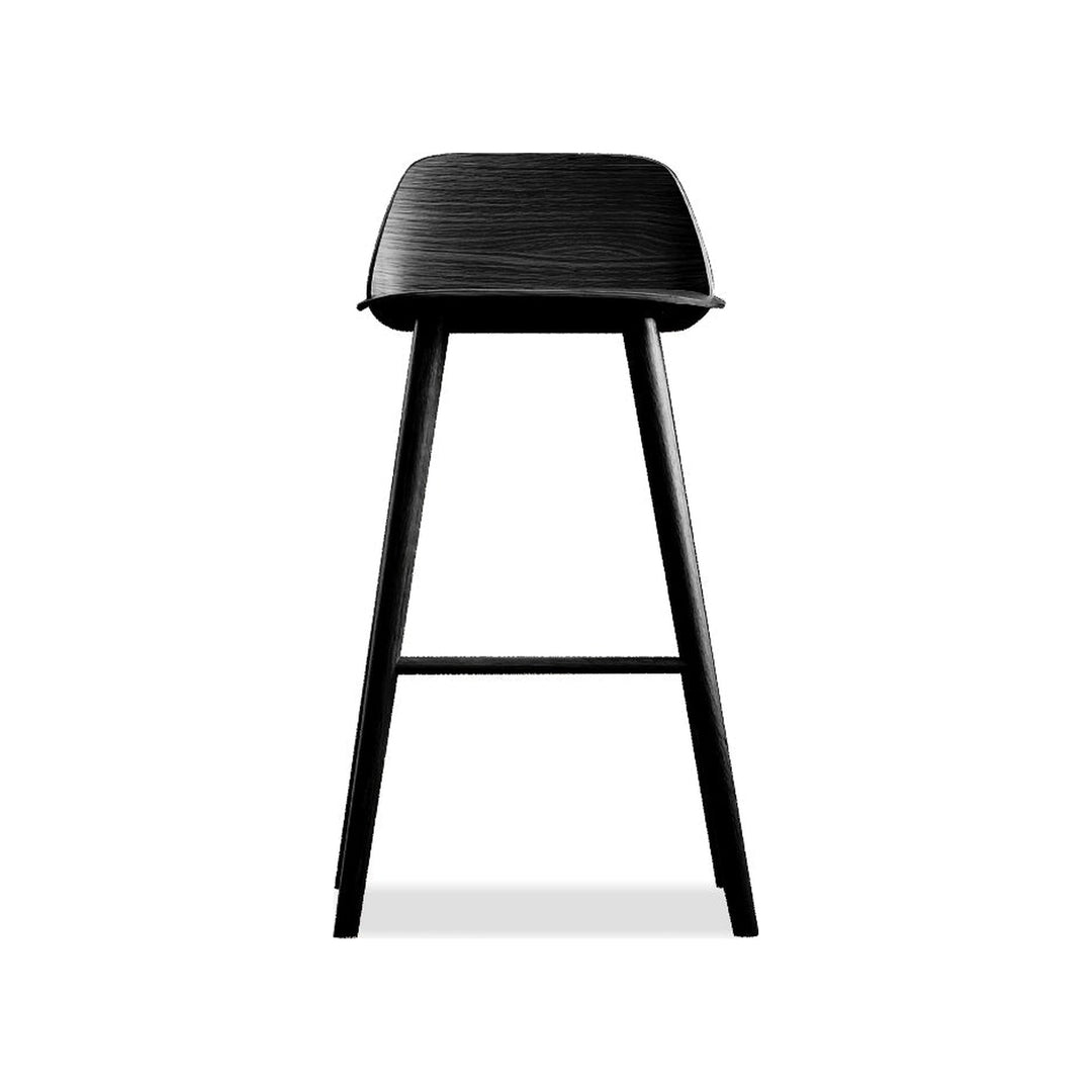 NISA Counter Stool in Black by Mobital — white cutout