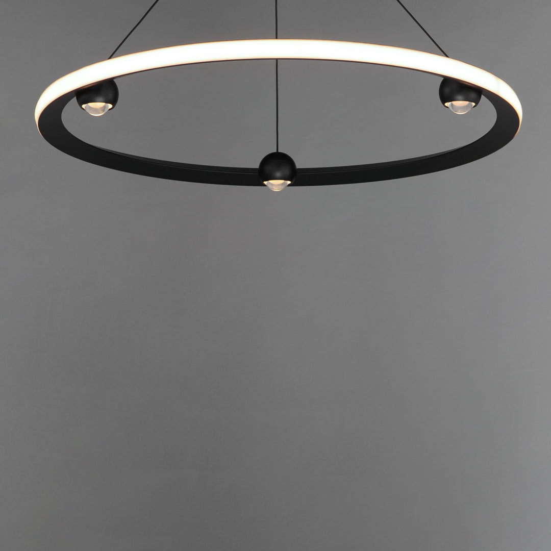 Nodes 32" LED Pendant CCT Select by ET2 Lighting, styled view 7