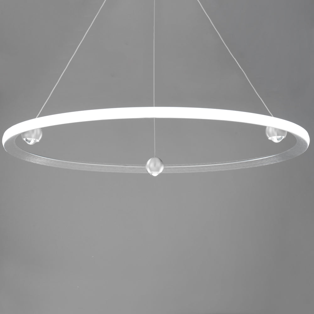 Nodes 40" LED Pendant CCT Select by ET2 Lighting, styled view 1