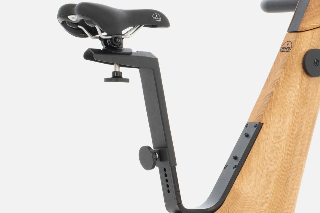 NOHRD Bike XL Saddle Support Bar installed close-up