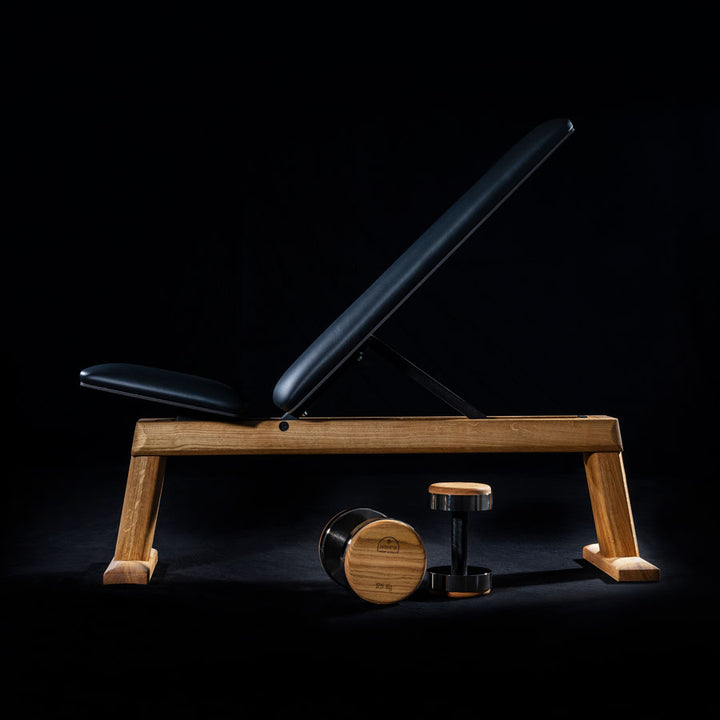 NOHRD WeightBench solid wood frame and upholstery