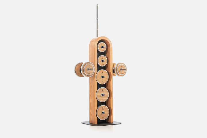 NOHRD WeightPlate Tower Oak finish