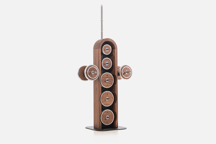 NOHRD WeightPlate Tower Walnut finish