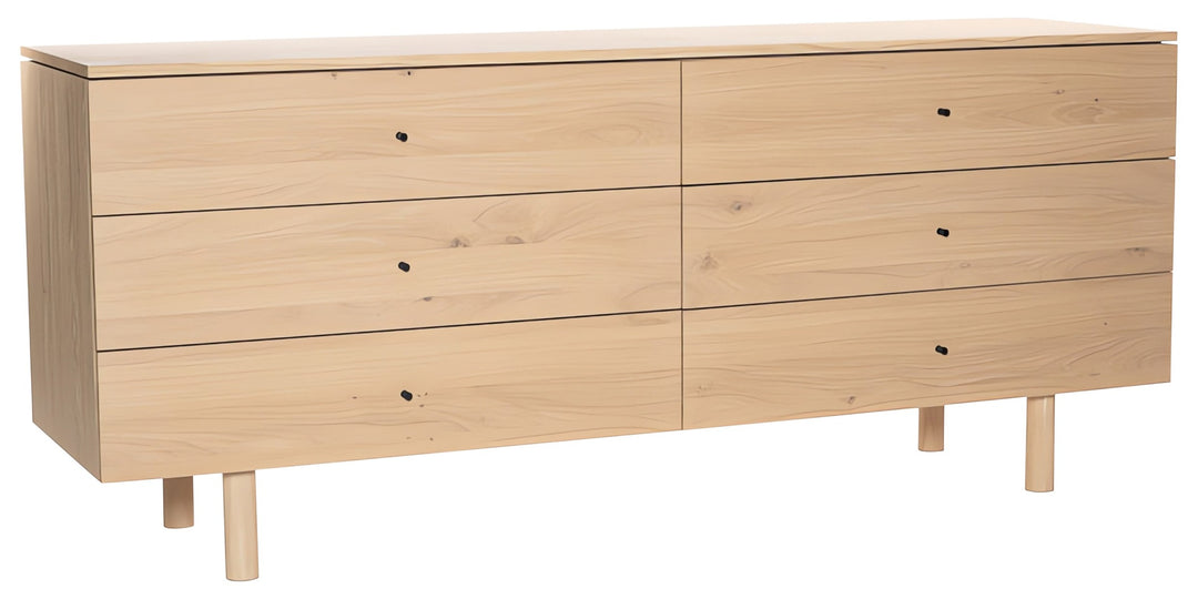 Nora Double Dresser — studio view, natural legs