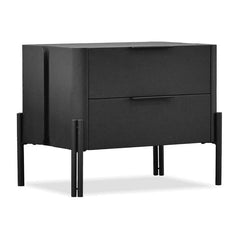 NORI Night Table in Blackened White Oak Wood Mobital