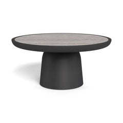 Nova Aluminum Round Coffee Table 30" by Harbour in Aluminum Asteroid