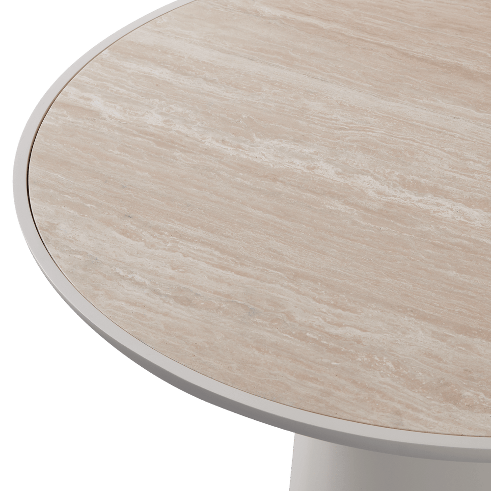 Nova Aluminum Round Dining Table 48" by Harbour lifestyle 1
