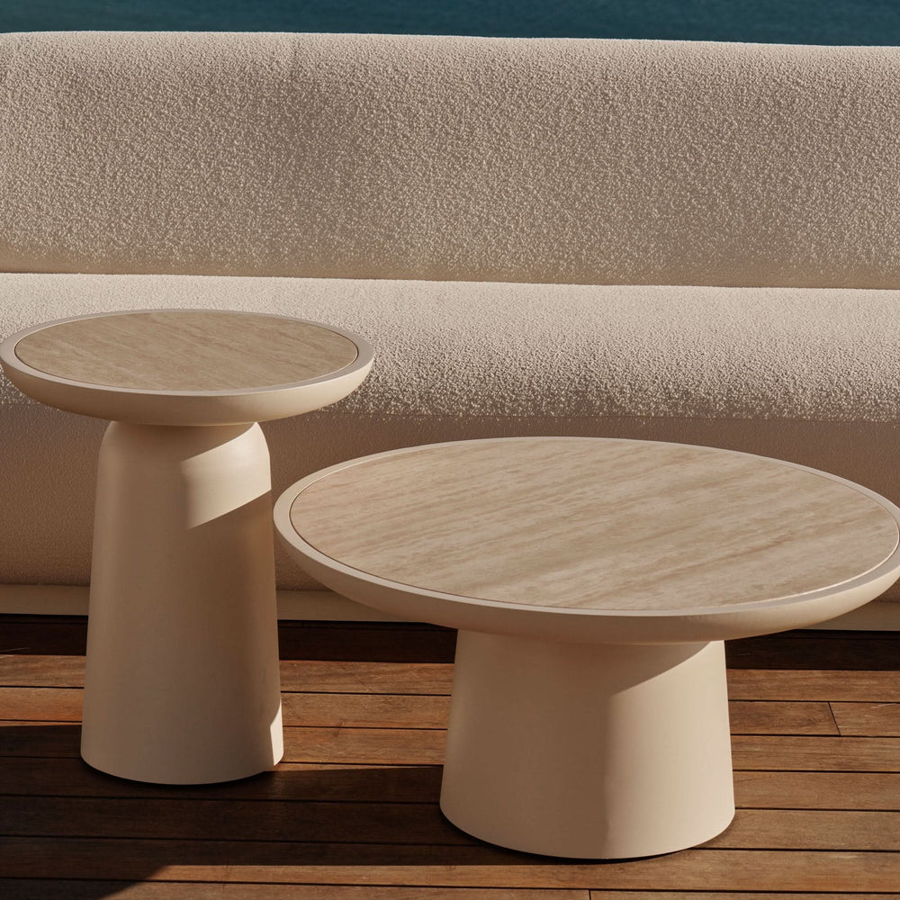 Nova Aluminum Round Side Table by Harbour lifestyle 1
