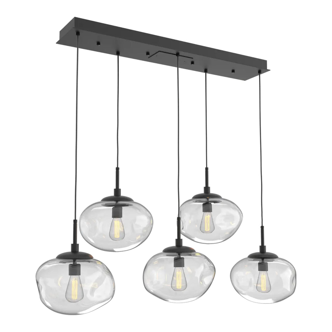 Nova Linear Pendant Chandelier by Hammerton Studio, 5 Lights – E26 Bulb