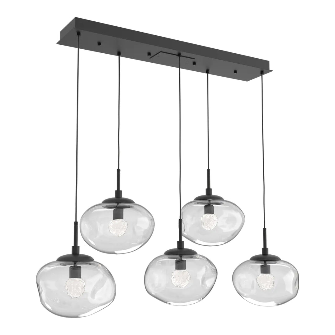 Nova Linear Pendant Chandelier by Hammerton Studio, 5 Lights – Integrated LED