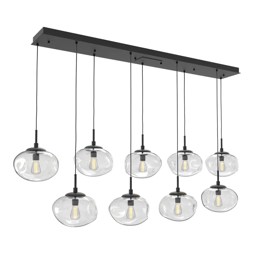 Nova Linear Pendant Chandelier by Hammerton Studio, 9 Lights – E26 Bulb
