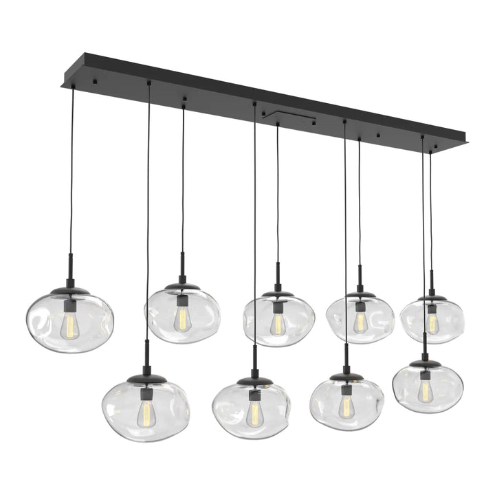 Nova Linear Pendant Chandelier by Hammerton Studio, 9 Lights – E26 Bulb