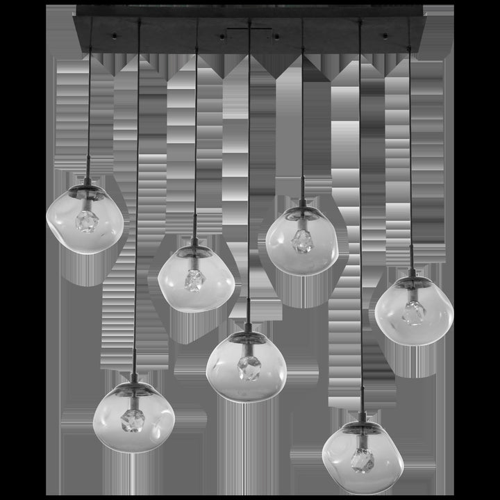 Nova Linear Pendant Chandelier by Hammerton Studio in a styled interior