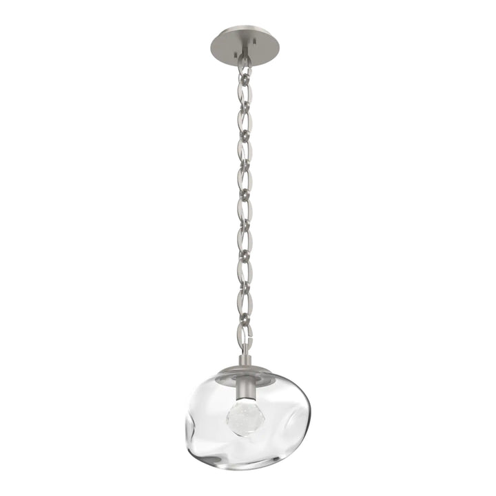 Nova Pendant by Hammerton Studio in Beige Silver on chain