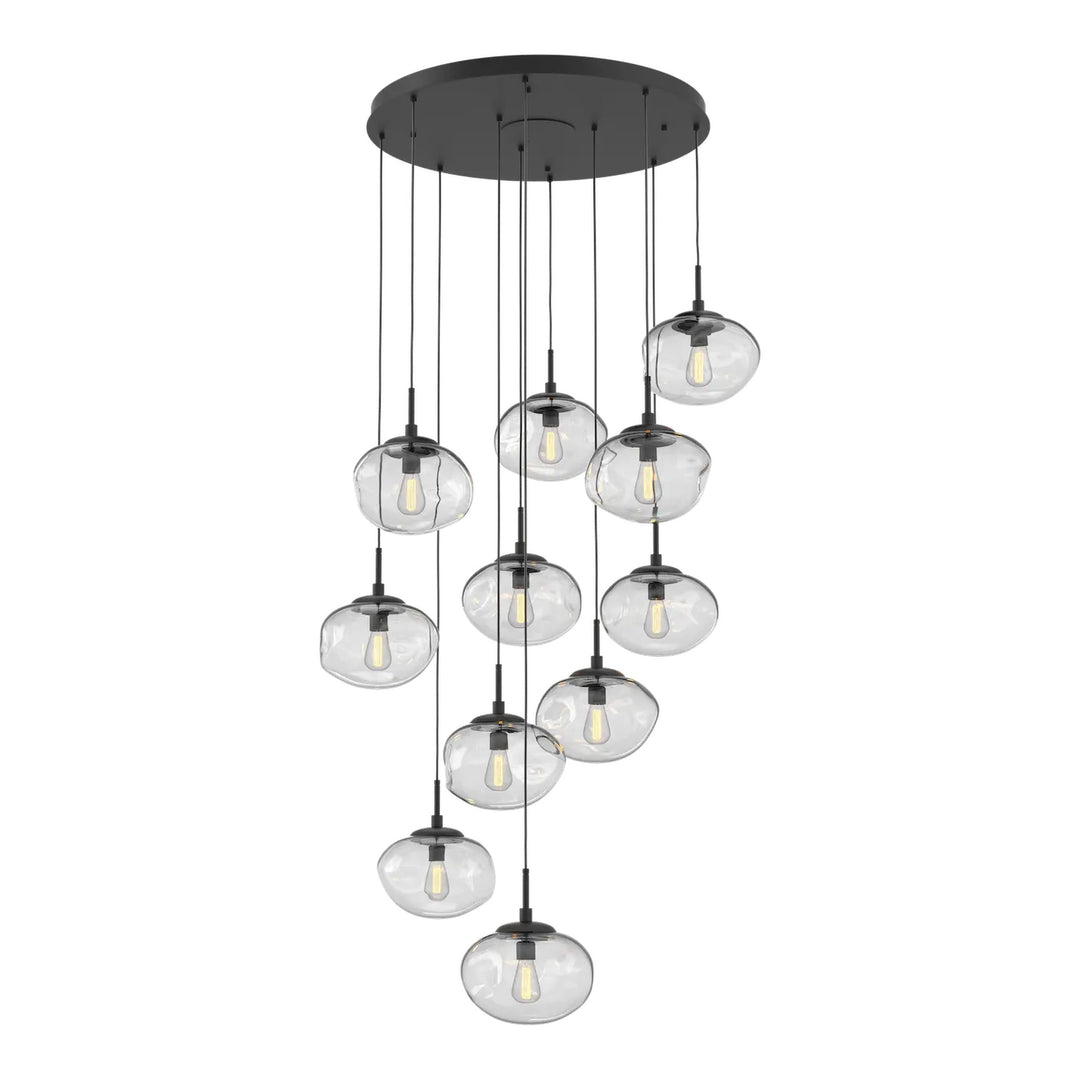 Nova Round Pendant Chandelier by Hammerton Studio, 11 Lights – E26 Bulb