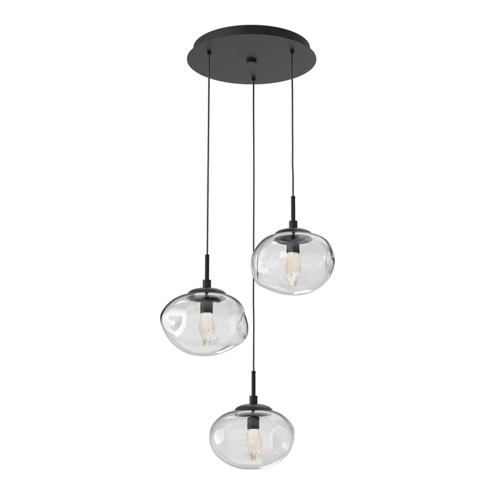 Nova Round Pendant Chandelier by Hammerton Studio, 3 Lights – Integrated LED