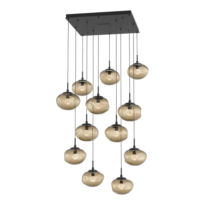 Nova Square Pendant Chandelier by Hammerton Studio, 12 Lights – Integrated LED