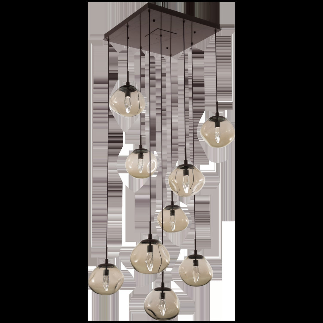 Nova Square Pendant Chandelier by Hammerton Studio in a styled interior