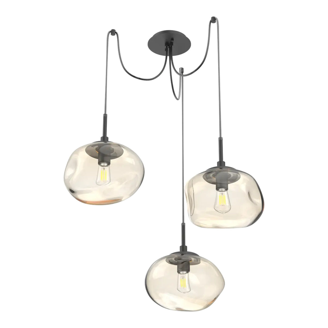 Nova Swag Chandelier by Hammerton Studio, 3 Lights – E26 Bulb