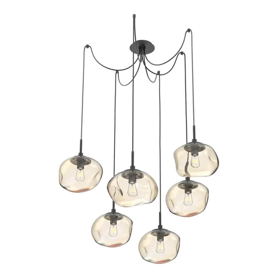 Nova Swag Chandelier by Hammerton Studio, 6 Lights – E26 Bulb
