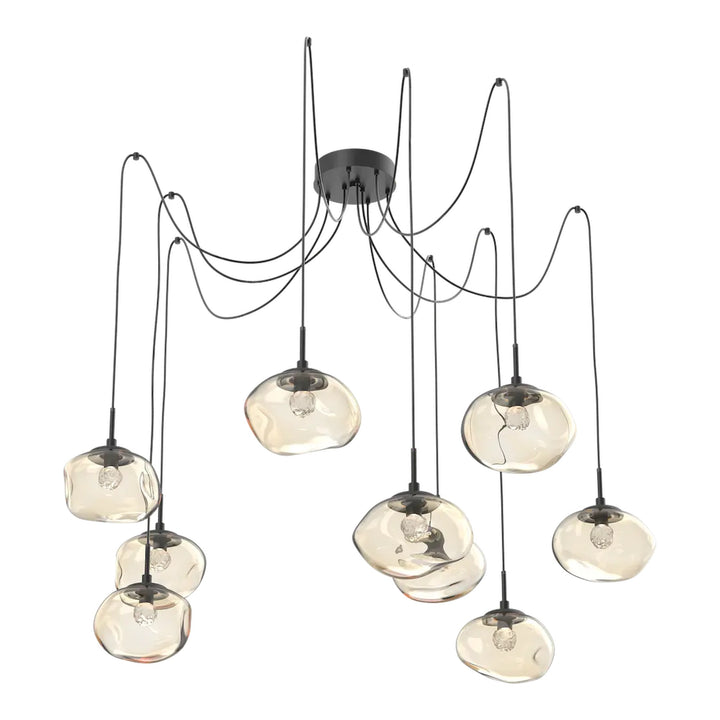 Nova Swag Chandelier by Hammerton Studio, 9 Lights – Integrated LED