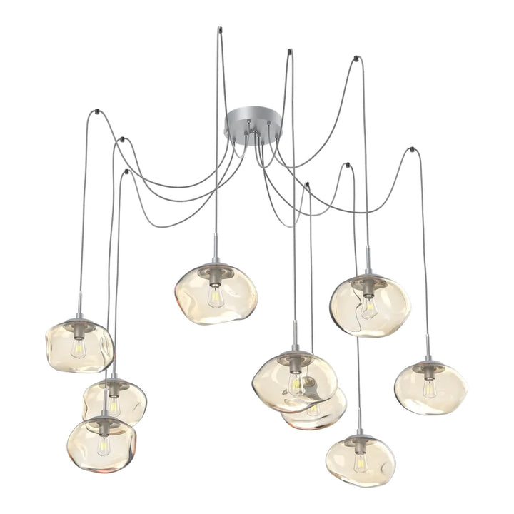 Nova Swag Chandelier by Hammerton Studio in Classic Silver