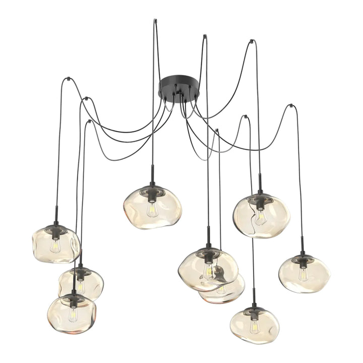 Nova Swag Chandelier by Hammerton Studio in Matte Black