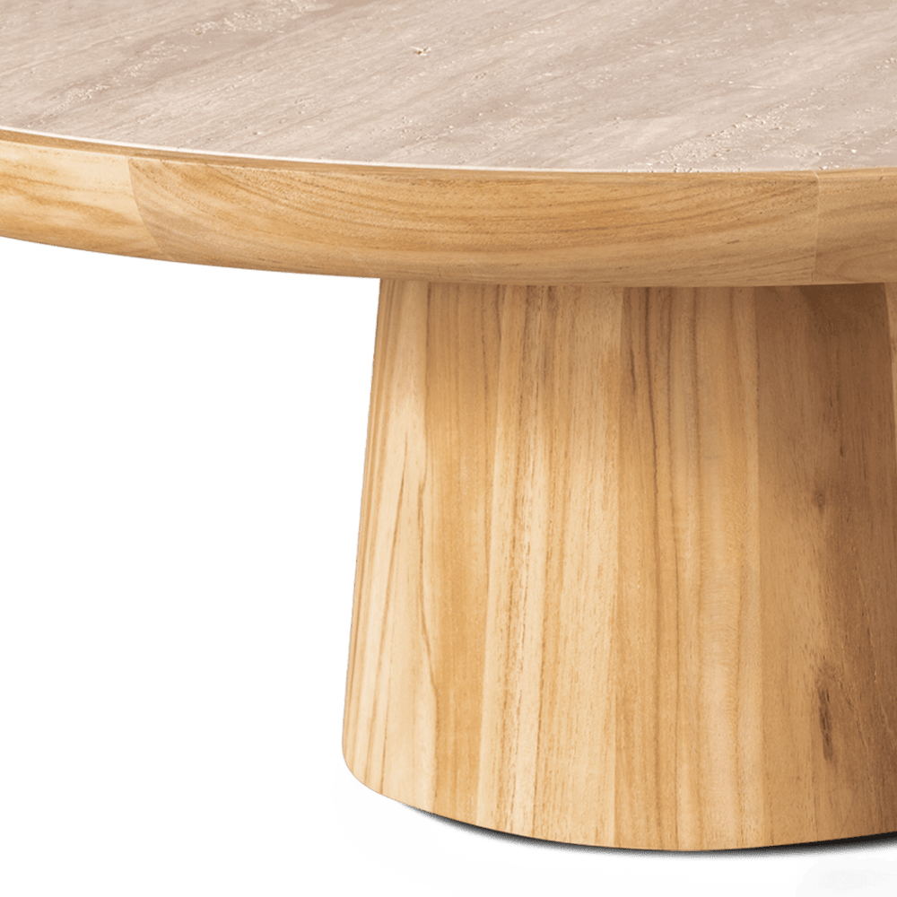 Nova Teak Round Coffee Table 30" by Harbour lifestyle 1