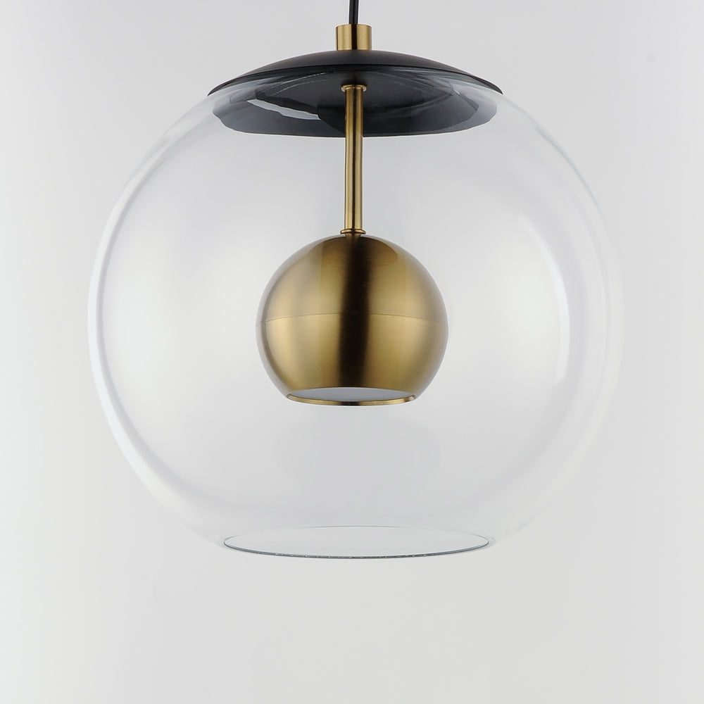 Nucleus 11" LED Pendant by ET2 Lighting, styled view 1