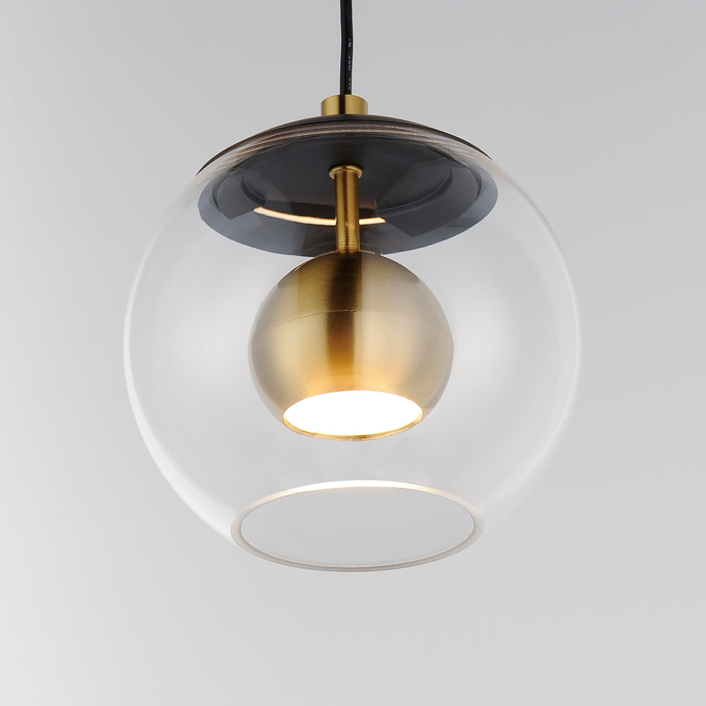 Nucleus 7" LED Pendant by ET2 Lighting, styled view 1