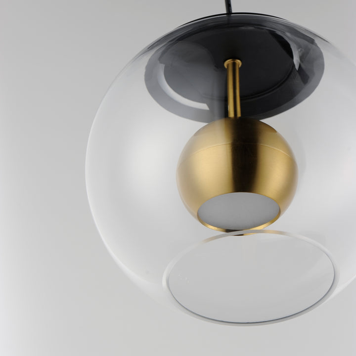 Nucleus 9" LED Pendant by ET2 Lighting, styled view 5