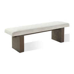 Oakland Dining Bench by Modus in Brunette — product view on a white background