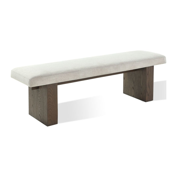 Oakland Dining Bench by Modus in Brunette — product view on a white background