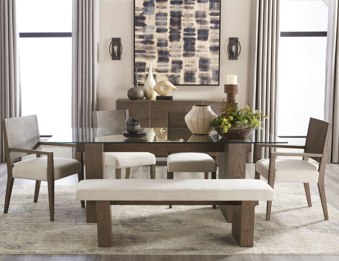 Oakland Dining Bench in Brunette — lifestyle photo
