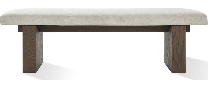 Oakland Dining Bench in Brunette — product view on a white background