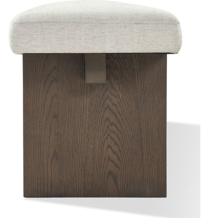 Oakland Dining Bench in Brunette — product view on a white background