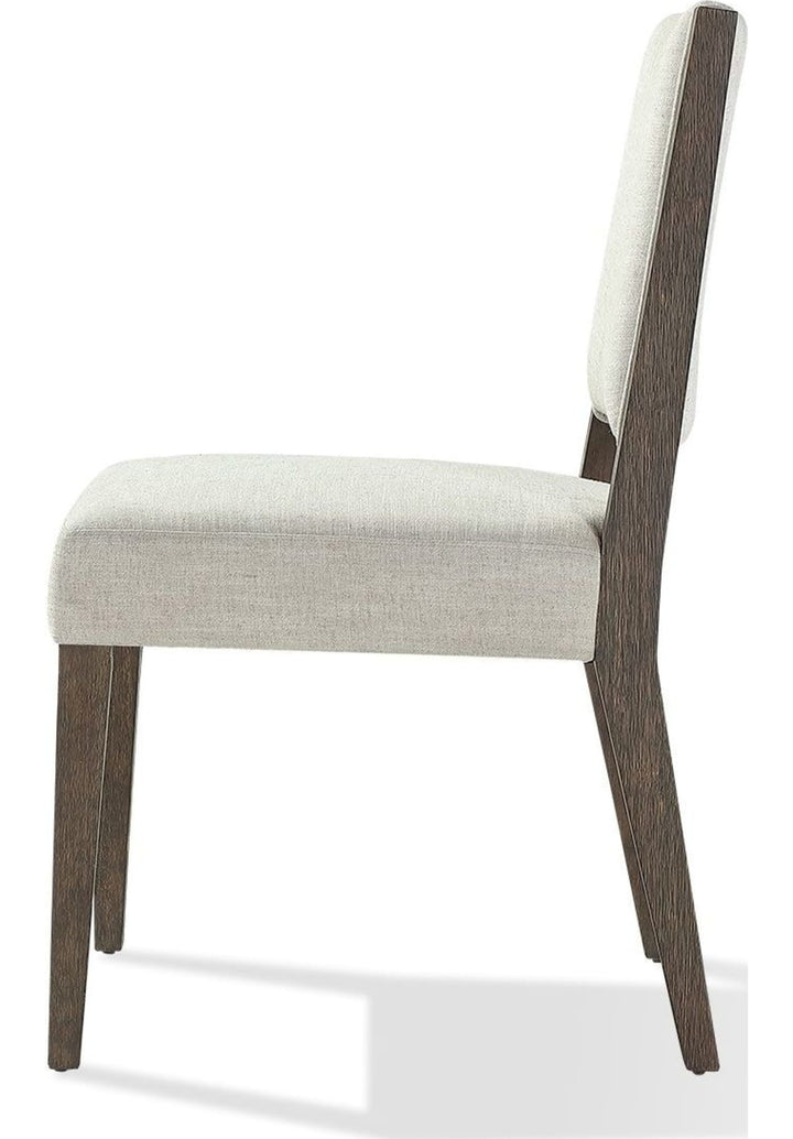 Oakland Upholstered Side Chair in Brunette — product view on a white background