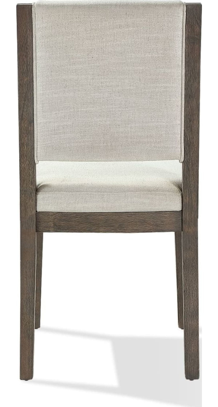Oakland Upholstered Side Chair in Brunette — product view on a white background