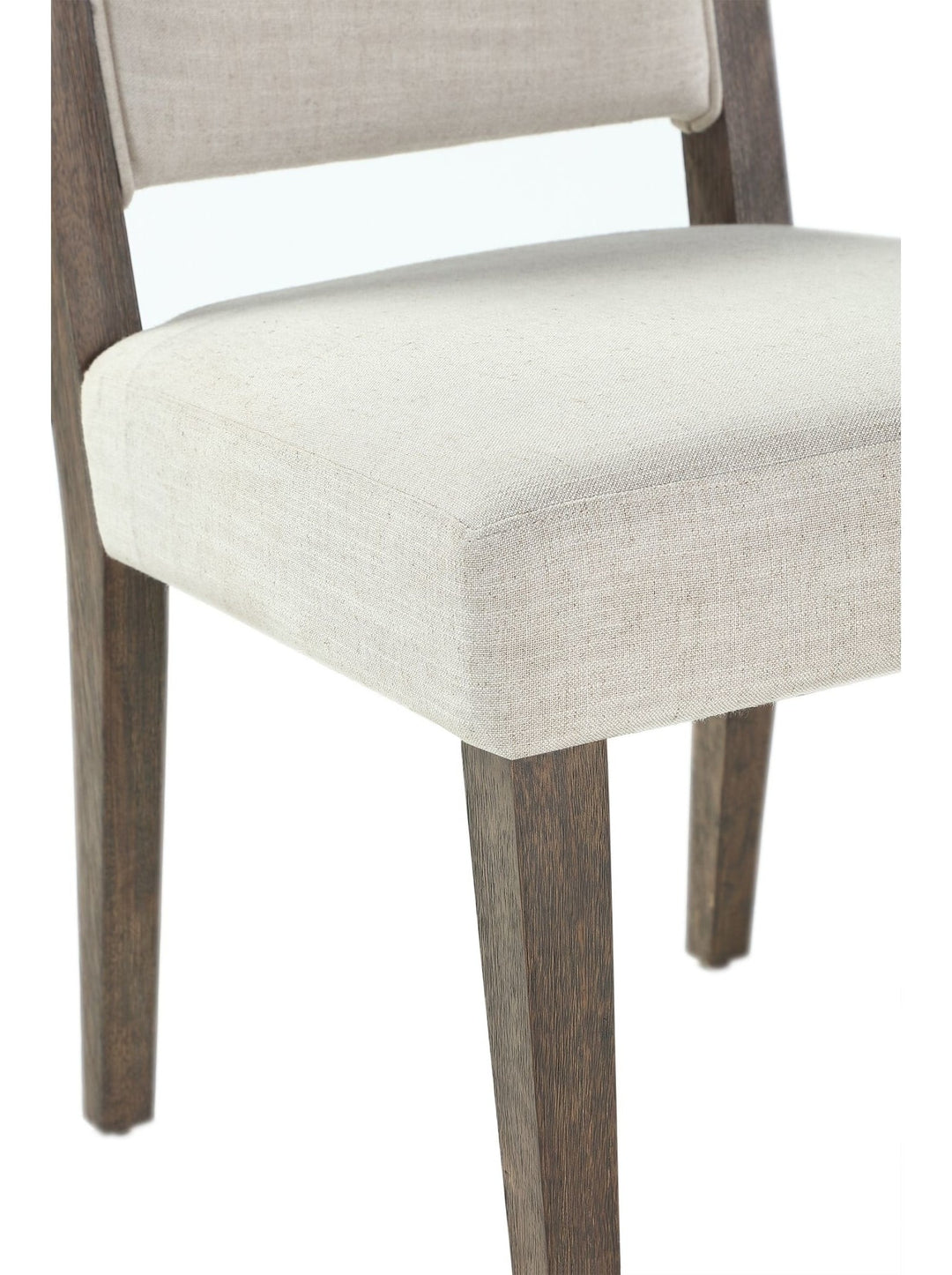 Oakland Upholstered Side Chair in Brunette — product view on a white background