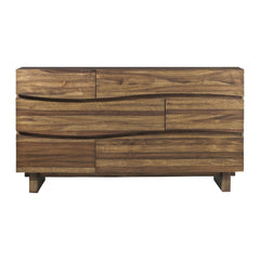 Ocean Six Drawer Solid Wood Dresser by Modus in Natural Sengon — on a white background