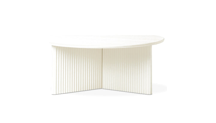 Odeon Coffee Table in Pearl on white background