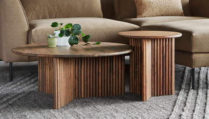 Odeon tables in Walnut lifestyle