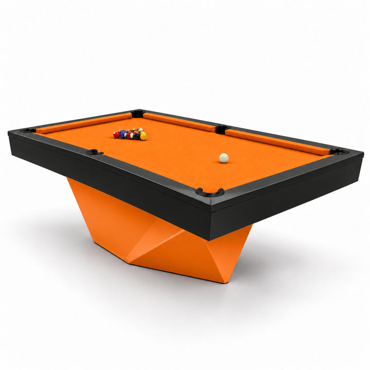 Olics pool table - Tangerine &amp; Black 